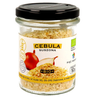 Cebula Suszona Bezglutenowa BIO 50 g - Pięć Przemian - Ekochatka