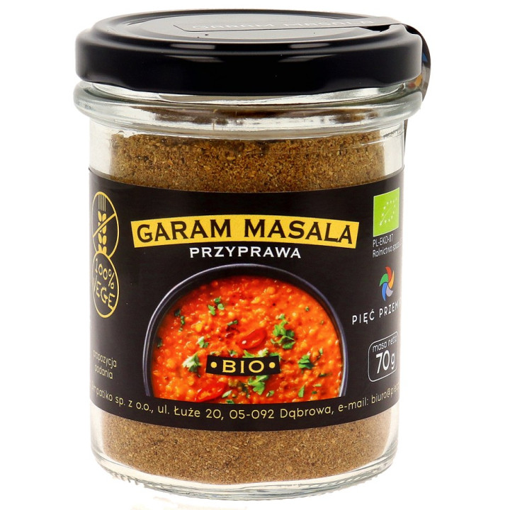 Garam Masala Bezglutenowa BIO 70 g - Pięć Przemian - Ekochatka