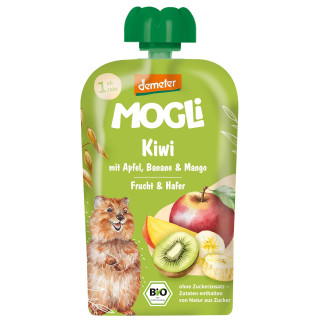 Mus Owocowy dla Dzieci Jabłko-Banan-Kiwi-Mango z Owsianką BIO 100 g - 