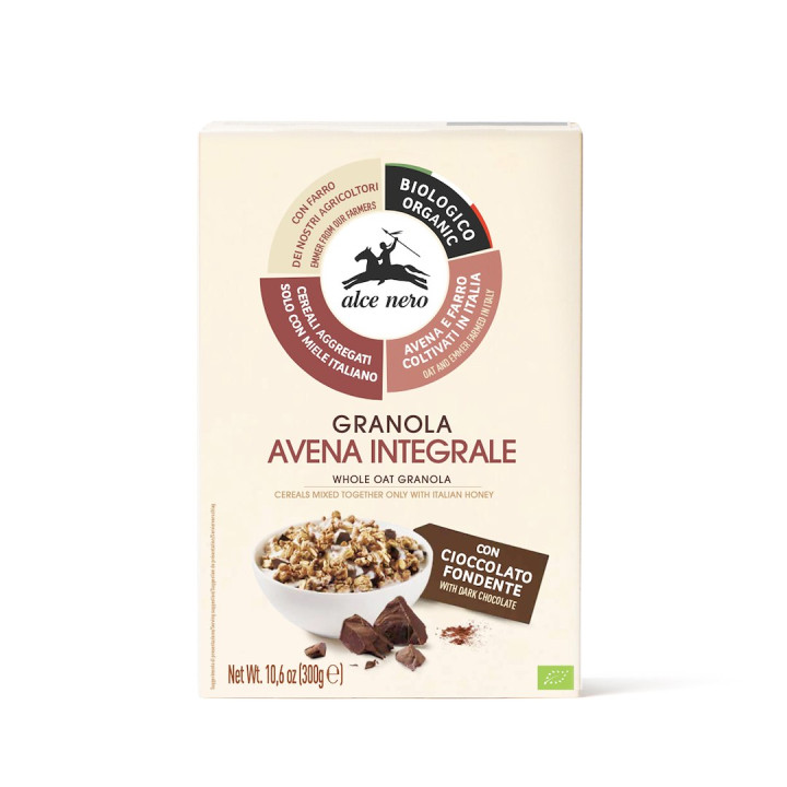 Granola z Miodem i Czekoladą BIO 300 g - Alce Nero - Ekochatka