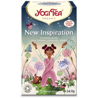 Herbatka New Inspiration z Kurkumą i Imbirem BIO 34 g - Yogi Tea - Eko