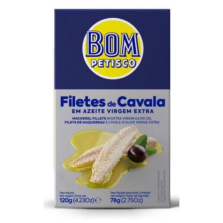 Filety z Makreli w Oliwie z Oliwek Extra Virgin 120 g - Bon Appetit - 