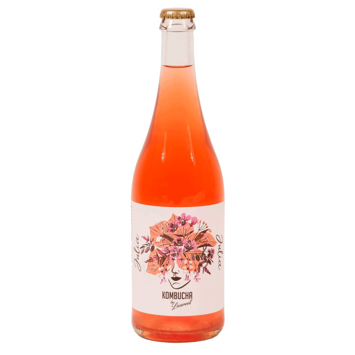 Kombucha Hibiskusowa Julia 750 ml - Kombucha By Laurent - Ekochatka
