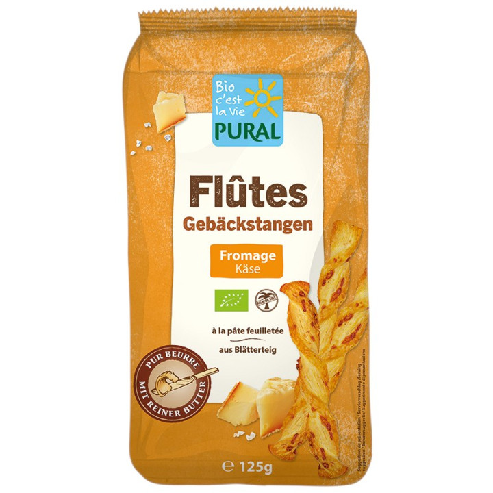 Paluszki z Ciasta Francuskiego z Serem BIO 125 g - Pural - Ekochatka