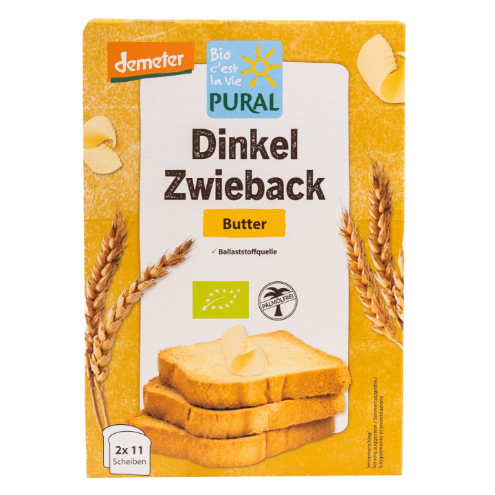Sucharki Orkiszowe Maślane BIO 200 g - Pural - Ekochatka