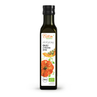 Olej z Pestek Dyni Tłoczony na Zimno BIO 250 ml - Batom - Ekochatka