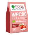 Białko Serwatkowe WPC 80 Truskawkowe BIO 345 g - Be Organic