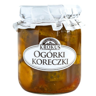 Ogórki Koreczki Konserwowe 530 g (250 g) - Krokus - Ekochatka