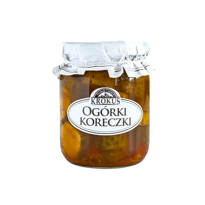 Ogórki Koreczki Konserwowe 530 g (250 g) - Krokus - Ekochatka