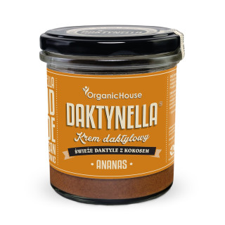 Krem Kokosowo-Daktylowy z Ananasem Daktynella Bezglutenowy BIO 280 g -