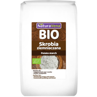 Skrobia Ziemniaczana BIO 500 g Wegańska Bezglutenowa - Naturavena - Ek