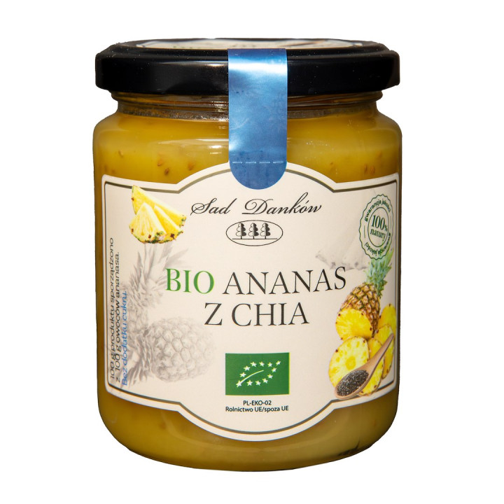Mus Ananasowy z Nasionami Chia BIO 250 g - Sad Danków - Ekochatka