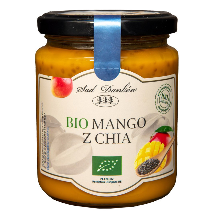 Mus Mango z Nasionami Chia BIO 250 g - Sad Danków - Ekochatka