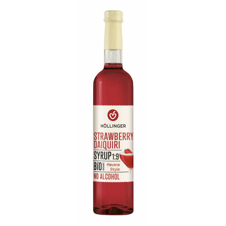 Syrop Strawberry Daiquiri do Drinków i Koktajli BIO 500 ml - Hollinger