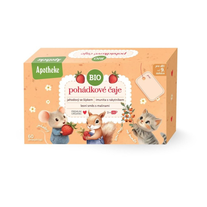 Zestaw Herbatek Bajkowych Dla Dzieci 3 Smaki BIO 90 g - Apotheke - Eko