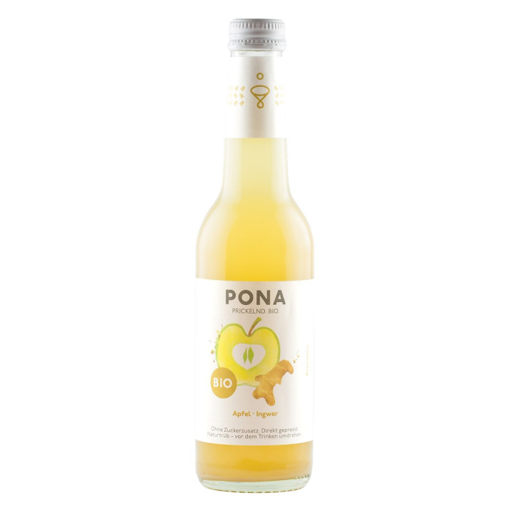 Napój Gazowany Jabłko i Imbir BIO 330 ml - Pona - Ekochatka