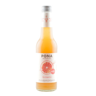Napój Gazowany Różowy Grejpfrut BIO 330 ml - Pona - Ekochatka