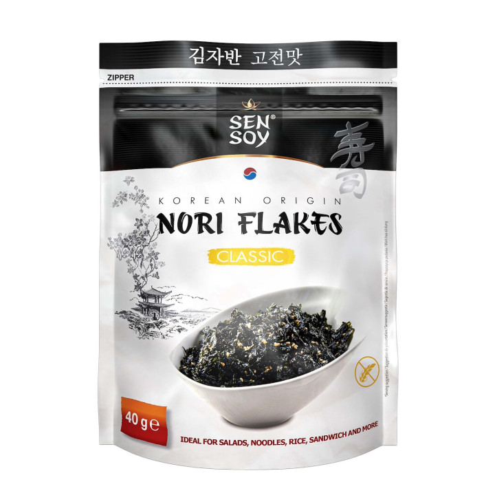 Płatki Nori Klasyczne Bezglutenowe 40 g - Sen Soy - Ekochatka