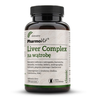 Kapsułki na Wsparcie Wątroby Liver Complex Bezglutenowy 90 szt. - Phar