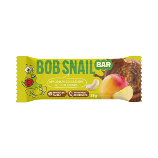 Baton Jabłko Mango Orzechy Nerkowca Wegański Bez Cukru 35g - Bob Snail