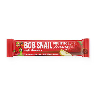 Przekąska Roll Long Jabłko Truskawka bez Cukru Wegańska 15 g - Bob Sna
