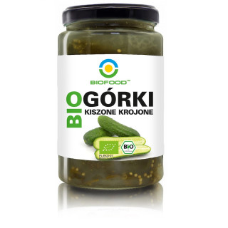 Ogórki Kiszone Krojone Bezglutenowe BIO 750 g - Biofood - Ekochatka