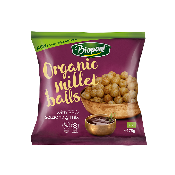Chrupki Jaglane Barbecue Bezglutenowe BIO 75 g - Biopont - Ekochatka