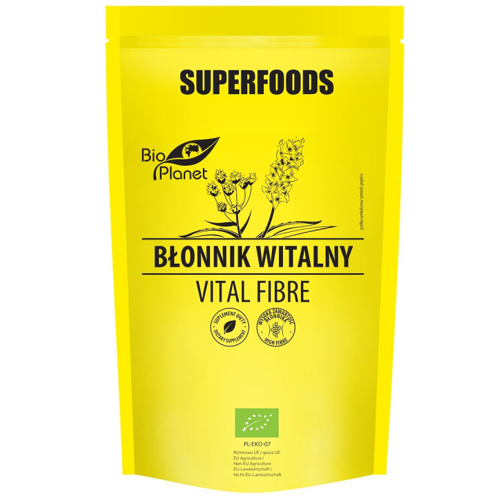 Błonnik Witalny BIO 150 g Nasiona Babki Płesznik Wegański - Bio Planet