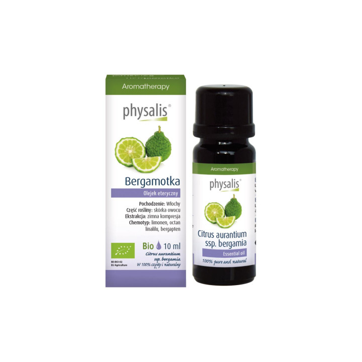 Olejek Eteryczny Bergamotka BIO Ekologiczny 10 ml - Physalis - Ekochat