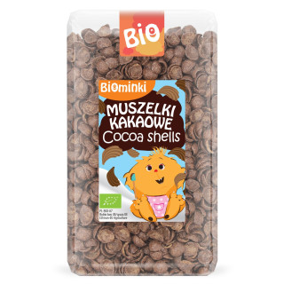 Muszelki Kakaowe BIO Czekoladowe 300 g - Biominki - Ekochatka