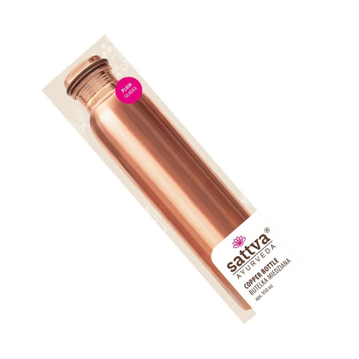 Butelka Miedziana Ajurwedyjska 650 ml Plain Wegańska - Sattva - Ekocha
