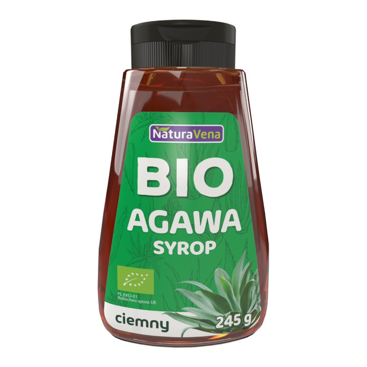 Syrop z Agawy Ciemny BIO 245 g - Naturavena - Ekochatka
