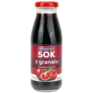 Sok z Granatu Naturalny Wegański Bez Cukru 250 ml - Naturavena - Ekoch