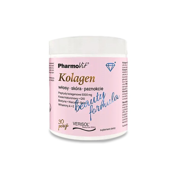 Kolagen Beauty Formula Brzoskwinia Banan Bezglutenowy w Proszku 174 g 
