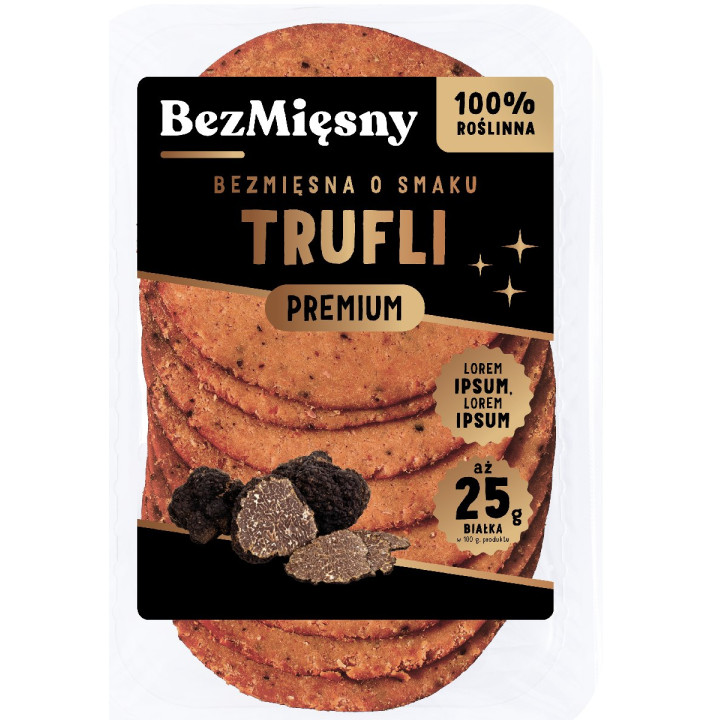 Wędlina Roślinna o Smaku Trufli Wegańska 100 g - Bezmięsny - Ekochatka