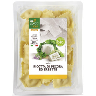 Ravioli Świeże z Ricottą, Boćwiną i Ziołami BIO 250 g - La Spiga - Eko
