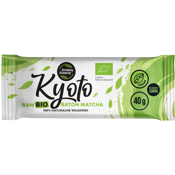 Baton Daktylowy z Matchą Bezglutenowy BIO Wegański 40g - Zmiany Zmiany