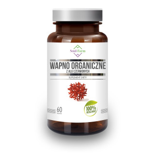 Wapno Organiczne z Alg Czerwonych Wegańskie 800 mg 60 Kapsułek - Soul 