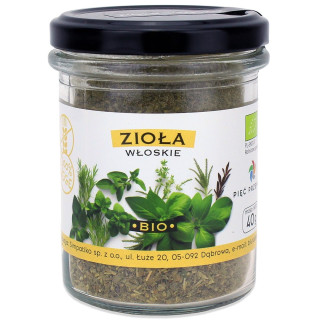 Zioła Włoskie Bezglutenowe BIO 40 g - Pięć | PIĘĆ PRZEMIAN - Ekochatka