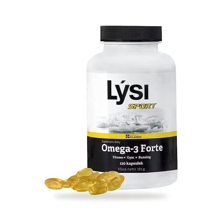 Omega-3 Forte Sport 120 Kapsułek 130 g - Lysi - Ekochatka