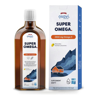 Olej Rybi Super Omega-3 2900 mg o Smaku Cytrynowym 250 ml - Osavi