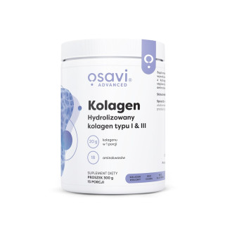 Kolagen Hydrolizowany w Proszku Bezglutenowy 300 g | OSAVI - Ekochatka
