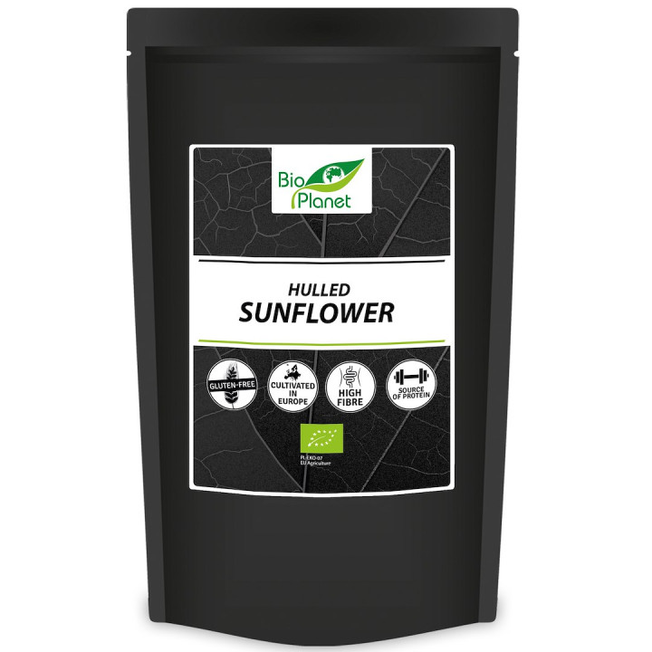 Słonecznik Łuskany Bezglutenowy BIO 800g - BIO Planet International - 