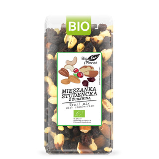 Mieszanka Studencka z Żurawiną BIO 400 g Wegańska - BIO Planet - Ekoch