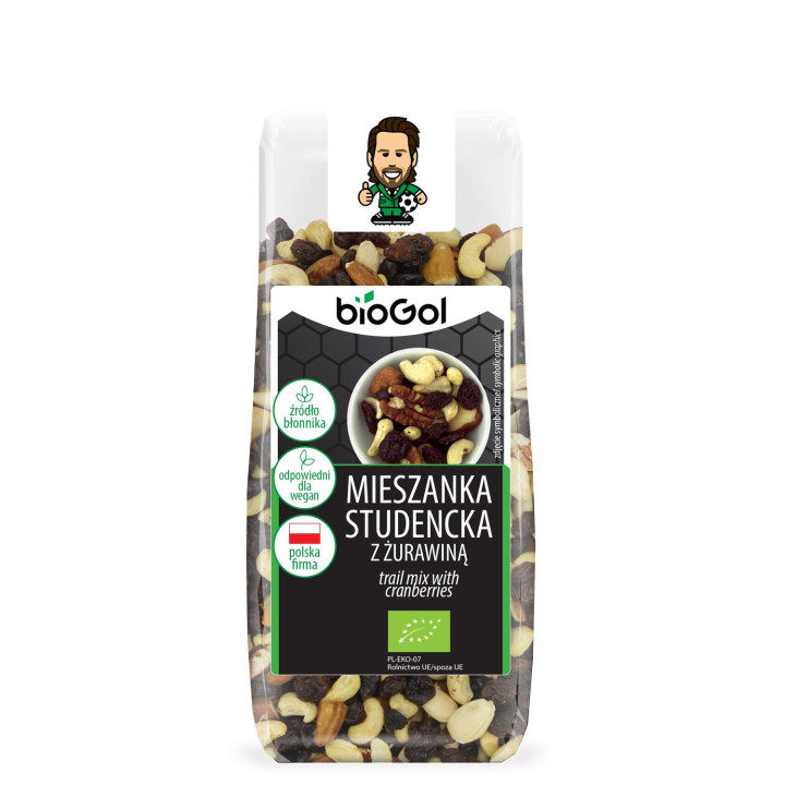 Mieszanka Studencka z Żurawiną BIO 150 g Orzechy Migdały Nerkowce - Bi