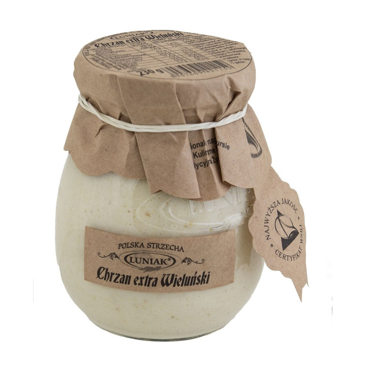 Chrzan Extra Wieluński Wegański 230 g - Luniak - Ekochatka