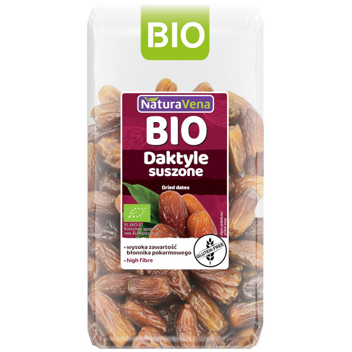 Daktyle Suszone Bezglutenowe BIO 400g - Naturavena - Ekochatka