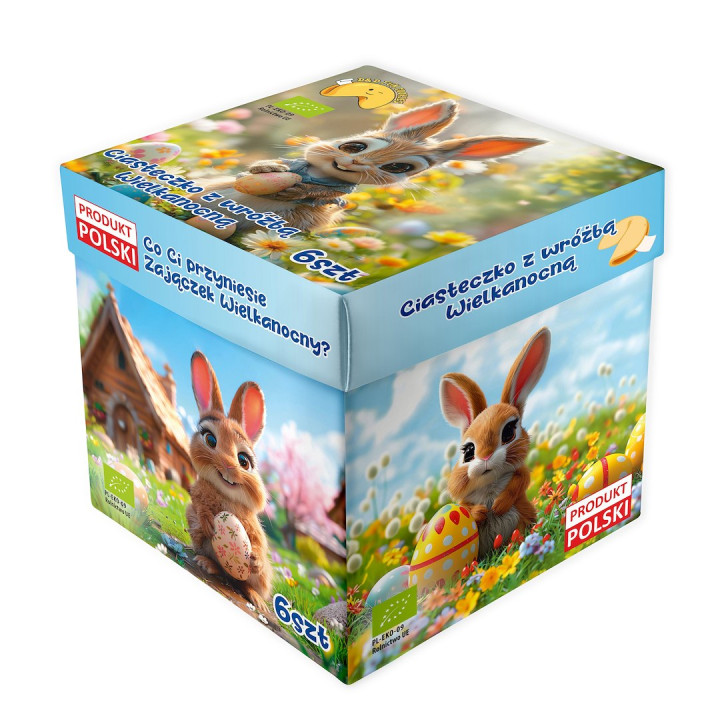 Ciasteczka z Wróżbą na Wielkanoc BIO 6 szt. 36 g - D&D Fun Cookies - E