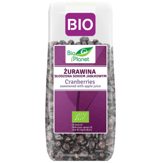 Żurawina Suszona z Sokiem Jabłkowym BIO 100 g - BIO Planet - Ekochatka