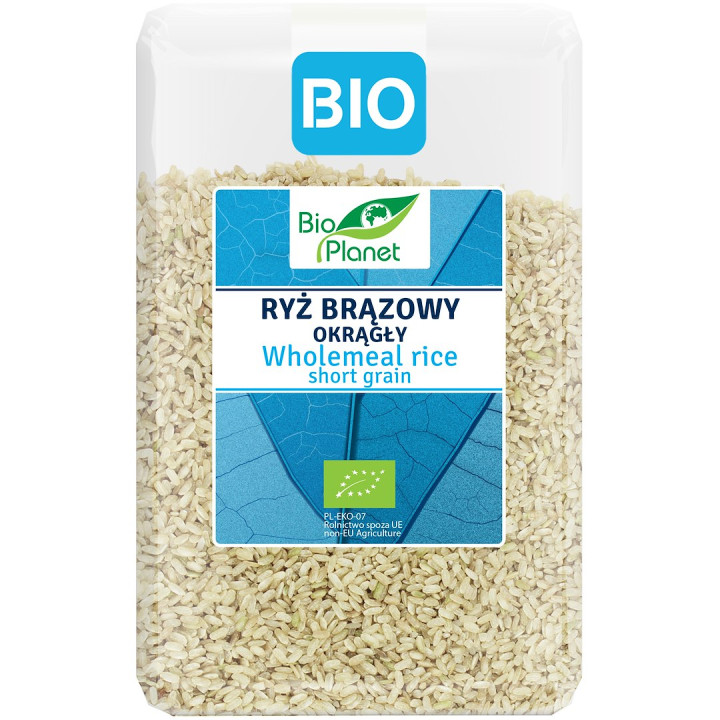 Ryż Brązowy Okrągły BIO 2 kg - BIO Planet - Ekochatka